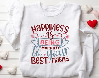 Funny Valentines Sweatshirt, Love Heart Sweatshirt, Matching Valentine's Day Shirt, Bestie Valentine Shirts, Valentines Day Sweater