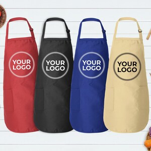 Custom Logo Apron: Personalized Text, Chef Gift