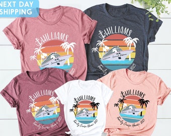 Custom Family Cruise Shirts, Matching Vacation T-Shirts, Personalized Group Cruise Shirts, Cruise 2025 T Shirts, Summer Cruise Tees, Sailing