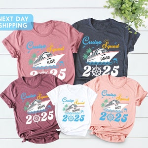 Custom Cruise Squad 2025 Shirt, Cruise Squad Shirt, Custom Cruise Squad Group Shirt for 2025 Season, Cruise, Custom Family Cruise Shirts