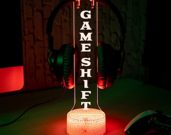 Custom Headset Stand, Personalized Streamer Headphone Holder, Gamer Accessories