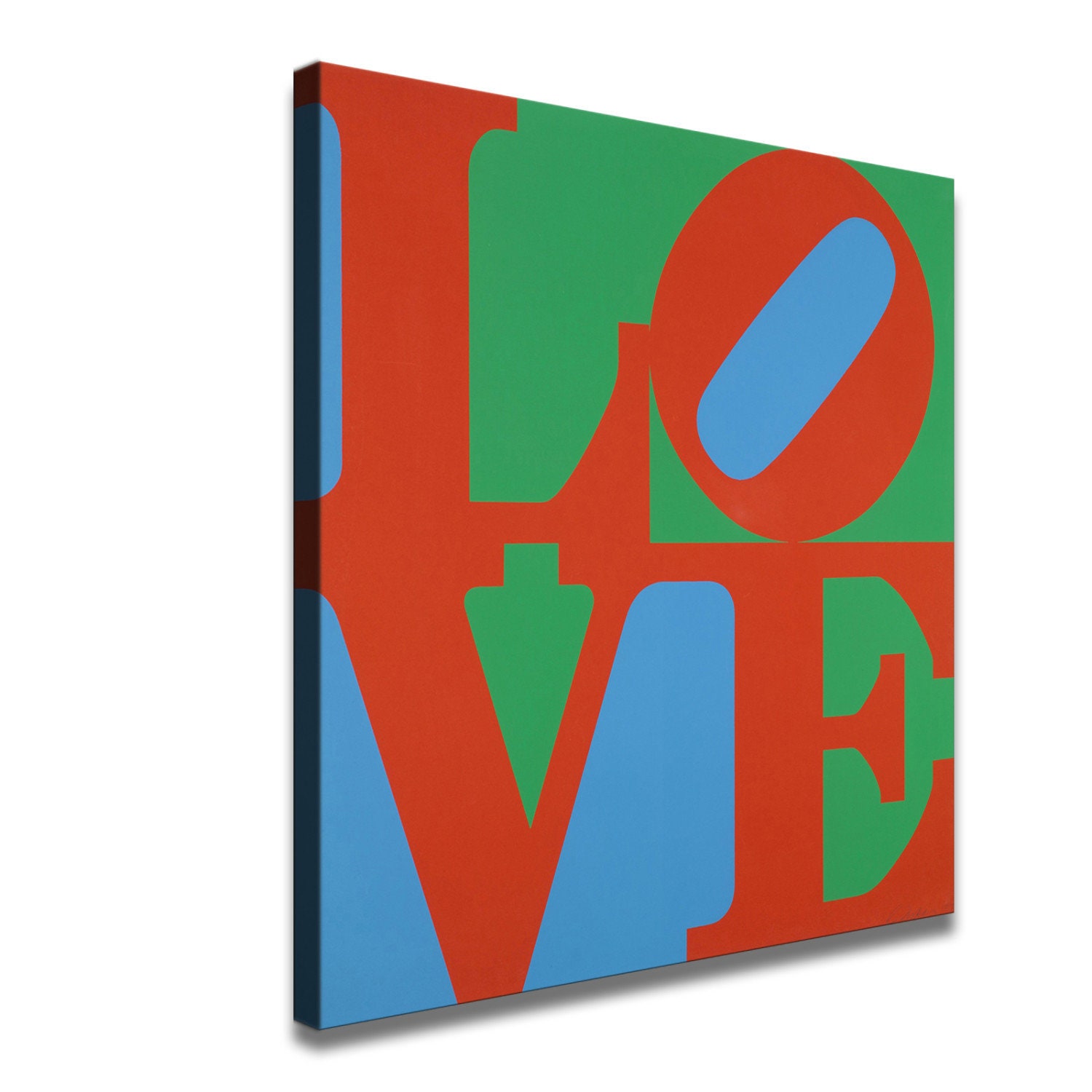 24x24 Inches Robert Indiana Inspired Art Print. New HD Print. Canvas Ready to Hang. Large Size