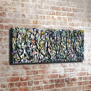 Jackson Pollock Waterproof Vinyl Fabric canvas HD Print, Wall Home decor, Ready to hang