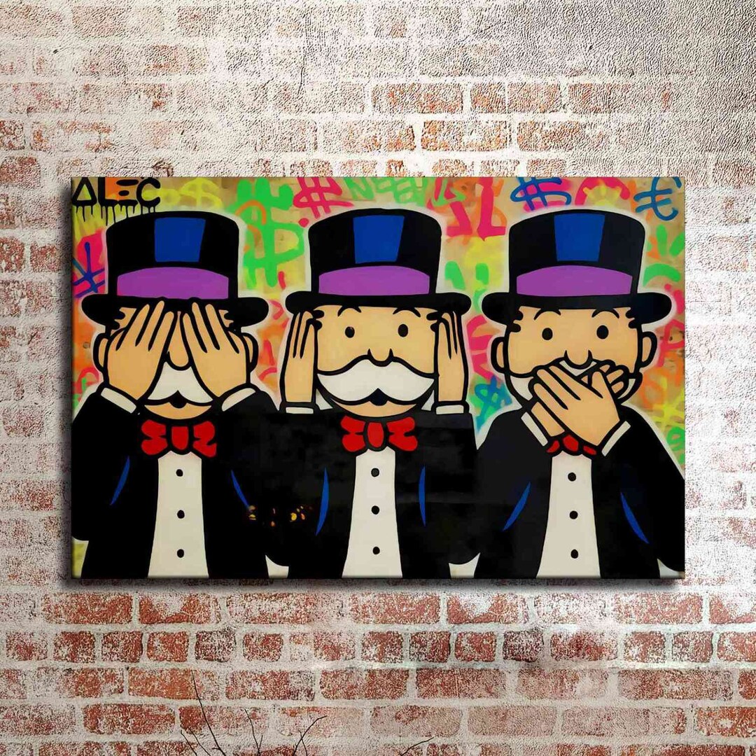 36x24 Inches Alec Monopoly Inspired Art Print. New HD Print. Canvas ...