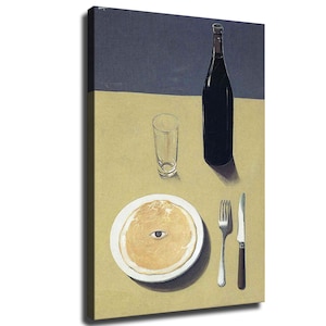 36x24 Inches Rene Magritte "Portrait, 1935" New HD Print On Canvas Ready to Hang Large Size Home Decor Wall Painting