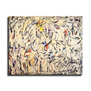 30x24" polegadas - Willem De Kooning "Escavação" Nova impressão HD em tela pronta para pendurar, imagem grande, linda pintura de parede para decoração de casa