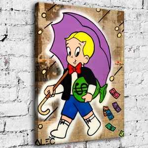 Alec Monopoly Waterproof Vinyl Fabric HD Print, Wall Home decor, Ready to hang