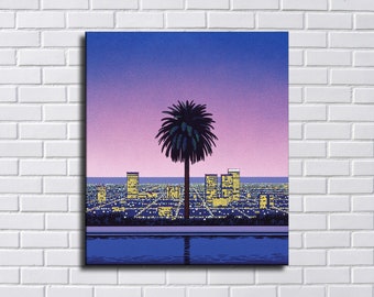 Hiroshi Nagai Waterproof Vinyl Fabric HD Print, Wall Home decor, Ready to hang