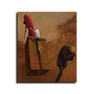 Tela de vinilo impermeable Beksinski, impresión HD, decoración de pared para el hogar, lista para colgar