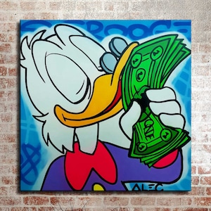 Alec Monopoly Waterproof Vinyl Fabric canvas HD Print, Wall Home decor, Ready to hang
