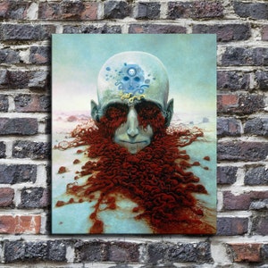 Andre Breton Waterproof Vinyl Fabric HD Print, Wall Home decor, Ready to hang