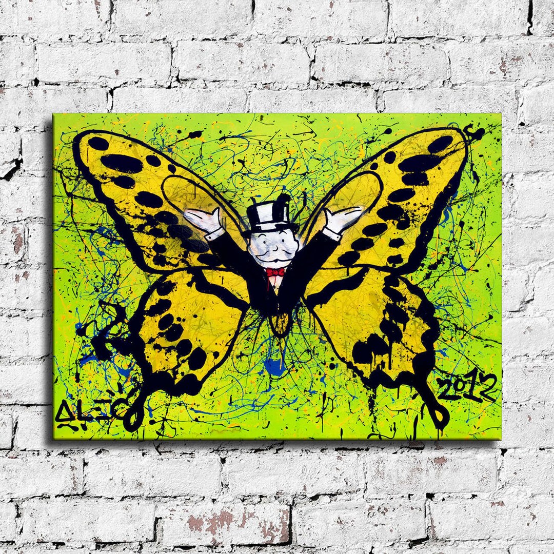 32x24 Inches Alec Monopoly Inspired Art Print. New HD Print. Canvas Ready to Hang. Large Poster