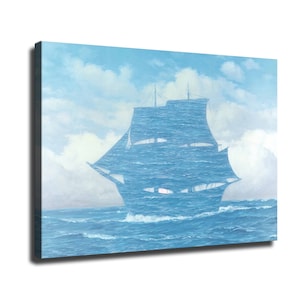 30x24 polegadas René Magritte "O Sedutor" Nova impressão HD em tela pronta para pendurar grande decoração de parede para casa