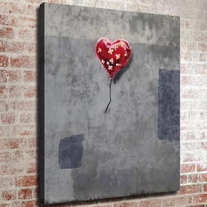30x24 Inches Banksy inspired Art Print. New HD print. Canvas ready to hang. Large size poster. Large size canvas. Home decor wall painting