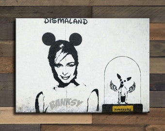バンクシーの作品「Dismal 10 Pound Canvas」、Dismaland 2015