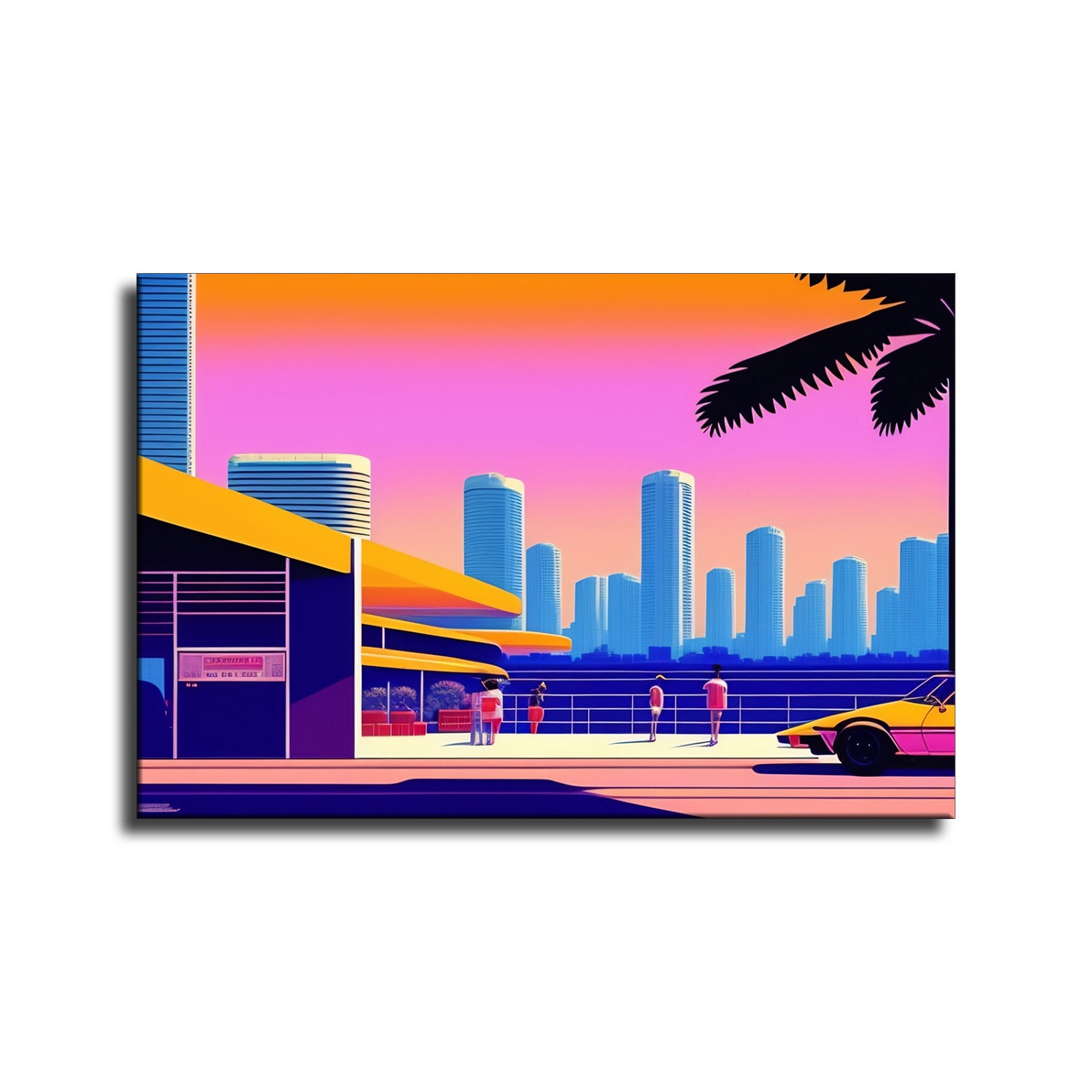 Hiroshi Nagai Waterproof Vinyl Fabric HD Print, Wall Home decor, Ready to hang