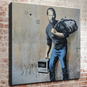 26x24 Inches Banksy inspired Art Print. New HD print. Canvas ready to hang. Large size poster. Large size canvas. Home decor wall painting