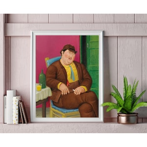 Fernando Botero Waterproof Vinyl Fabric HD Print, Wall Home decor, Ready to hang