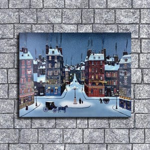Lámina artística de 81 x 61 cm inspirada en Michel Delacroix. Nueva impresión en alta definición. Lienzo listo para colgar. Póster grande. Lienzo grande. Pintura mural para decorar el hogar.