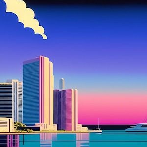 Hiroshi Nagai Waterproof Vinyl Fabric HD Print, Wall Home decor, Ready to hang