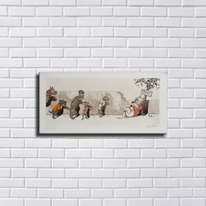 48x24 Inches Boris O’Klein inspired Art Print. New HD print. Canvas ready to hang. Large poster. Art on Strokes. Home decor wall painting