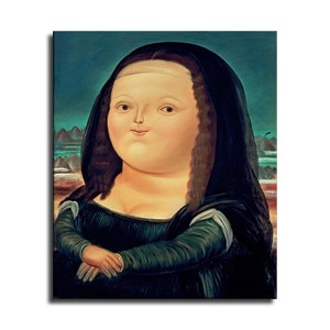 30x24 Inches Fernando Botero inspired Art Print. New HD print. Canvas ready to hang. Large poster. Pop Art canvas. Home decor wall painting