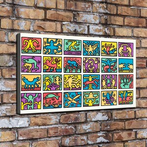 Keith Haring Print Horizontal - Etsy
