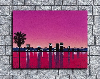Hiroshi Nagai Waterproof Vinyl Fabric HD Print, Wall Home decor, Ready to hang