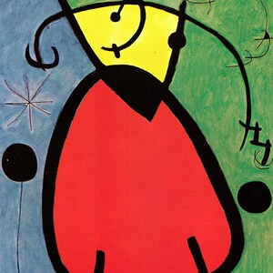 Joan Miro Waterproof Vinyl Fabric, HD Print, Wall Home decor, Ready to hang