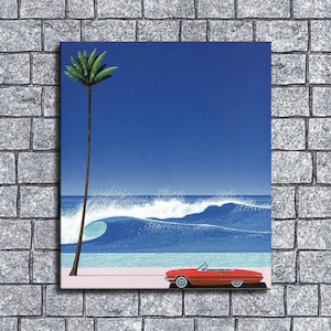 Hiroshi Nagai Waterproof Vinyl Fabric HD Print, Wall Home decor, Ready to hang