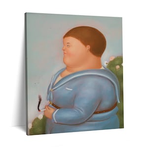 30x24 Inches Fernando Botero inspired Art Print. New HD print. Canvas ready to hang. Large poster. Pop Art canvas. Home decor wall painting