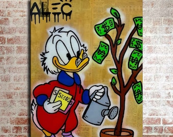 Alec Monopoly Waterproof Vinyl Fabric, HD Print, Wall Home decor, Ready to hang
