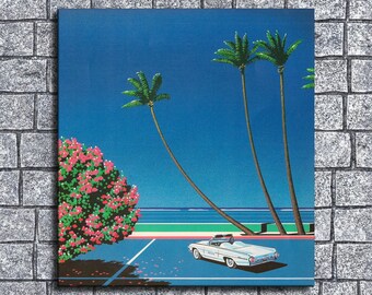 Hiroshi Nagai Waterproof Vinyl Fabric HD Print, Wall Home decor, Ready to hang