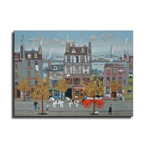 Lámina artística de 81 x 61 cm inspirada en Michel Delacroix. Nueva impresión en alta definición. Lienzo listo para colgar. Póster grande. Lienzo grande. Pintura mural para decorar el hogar.