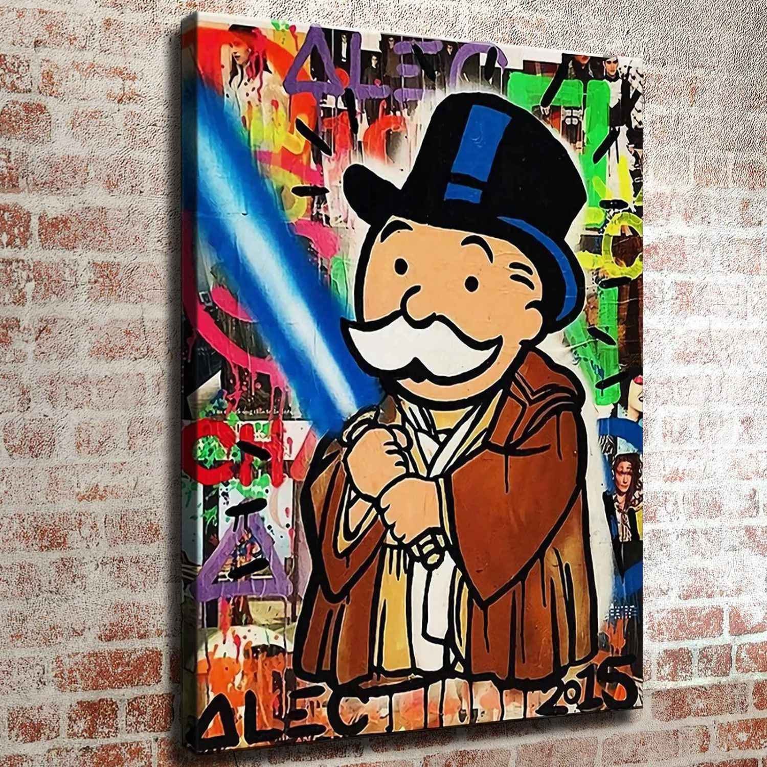Alec Monopoly Waterproof Vinyl Fabric HD Print, Wall Home Decor, Ready to  Hang - Etsy
