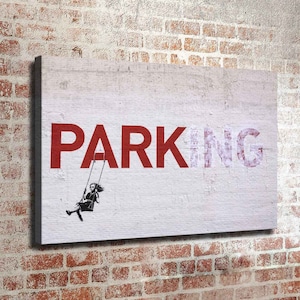 38x24 inches Banksy inspired Art Print. New HD print. Canvas ready to hang. Large size poster. Large size canvas. Home decor wall painting