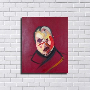 30x24 inches - Francis Bacon "Portrait of Francis Bacon" New HD print on canvas ready to hang large size picture home decor wall painting
