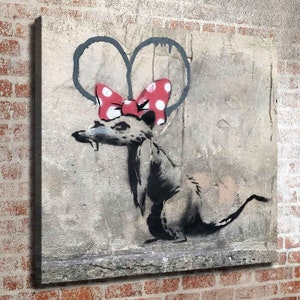 Banksy Waterproof Vinyl Fabric HD Print, Wall Home decor, Ready to hang