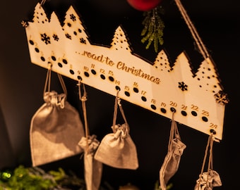 Personalized wooden advent calendar