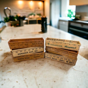 Rare Vintage Beistle Advertising Wooden Yardstick Ruler Halloween