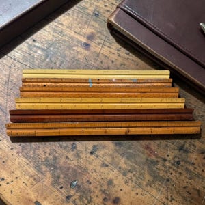 Vintage Triangular Rule Lot of 6 | Desk Accessories | Math Enthusiasts & Office Decor