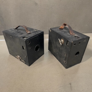 Vintage Box Camera Kodak Brownie & Ansco Retro Classic Film Camera Collectible Decor Gift
