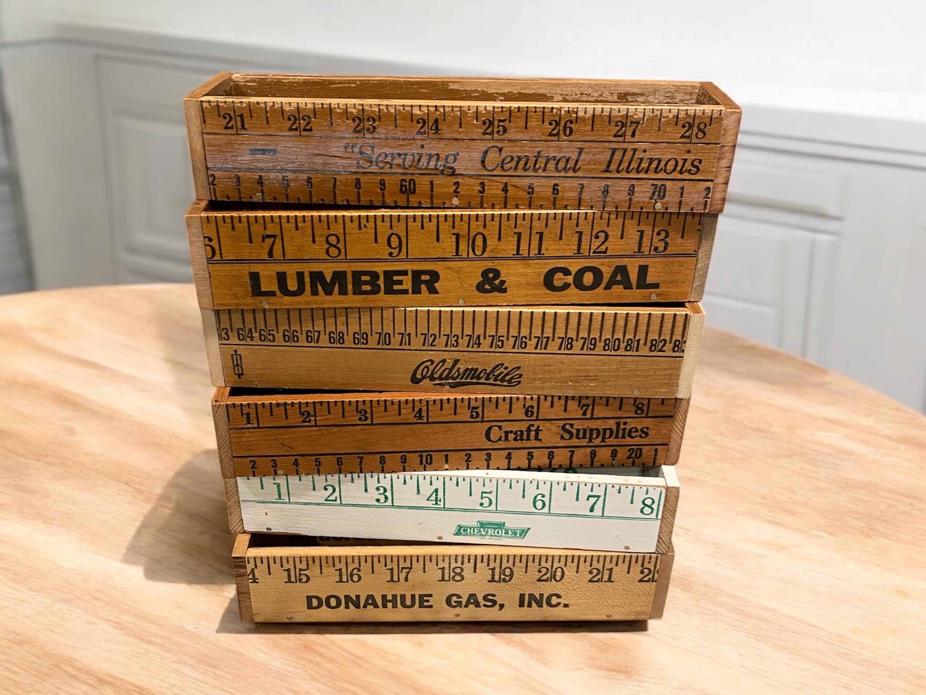 Vintage Wood Yardsticks - Etsy