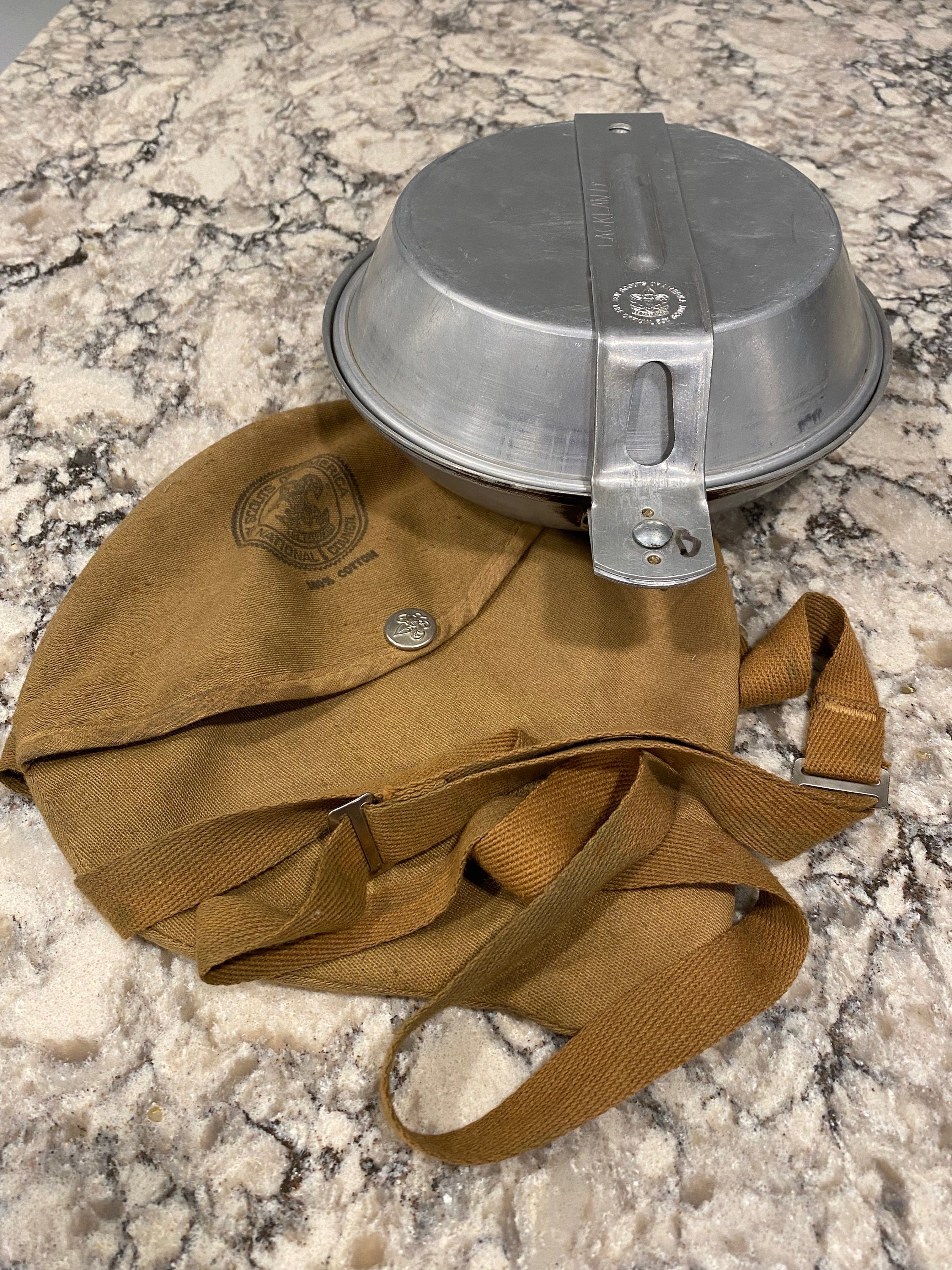 Boy Scout Mess Kit With Canvas Carry Case and Strap Etsy