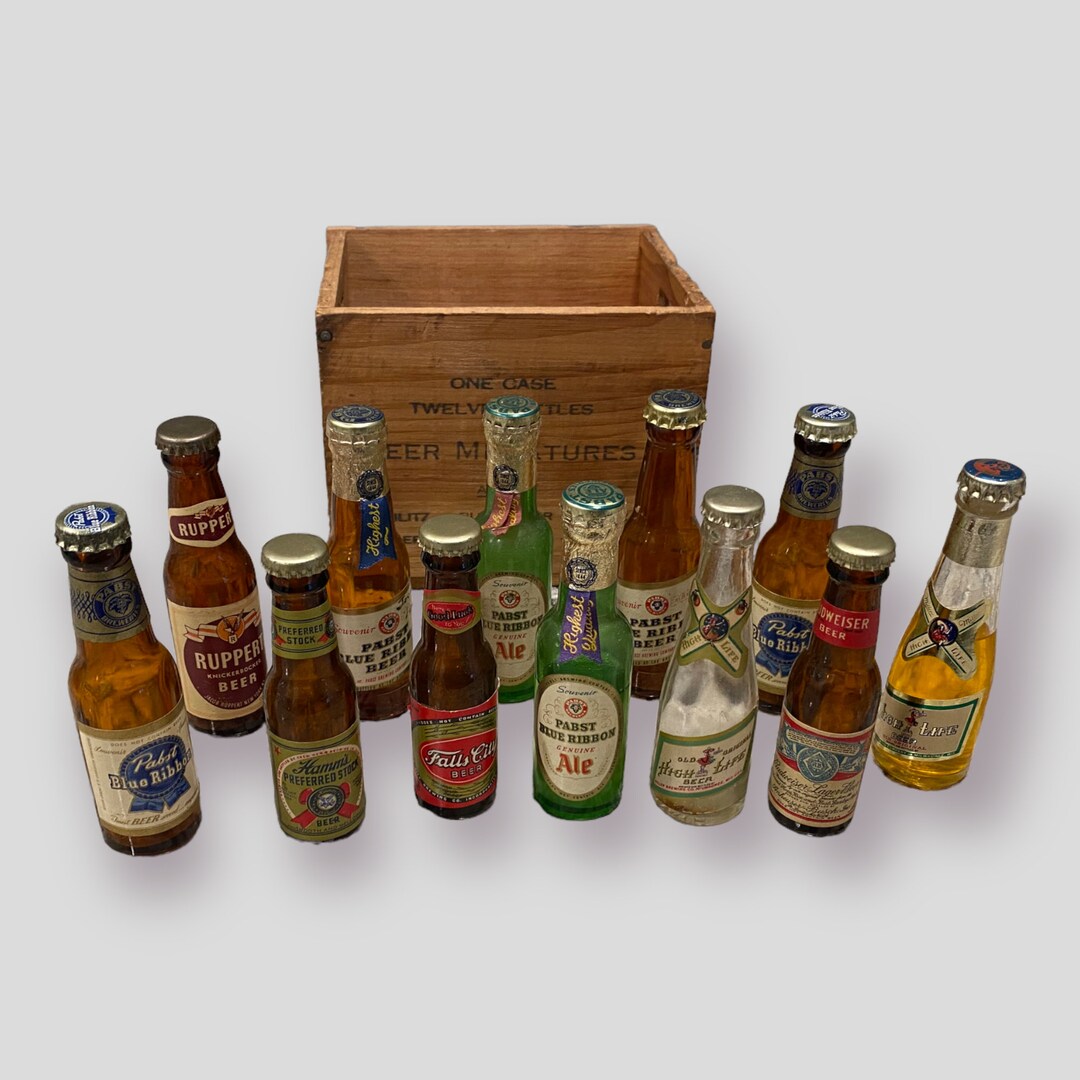 Miniature Beer Bottle Collection of 12 Etsy