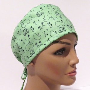 Golf scrub caps, tieback hats, golfing lovers hat