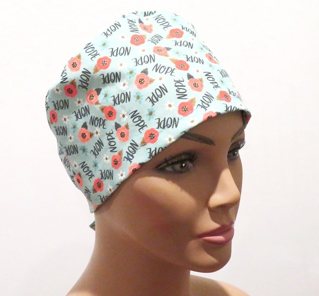 Nope Surgical Scrub Caps, Nurse Scrub Caps, Men's Surgical Hats
