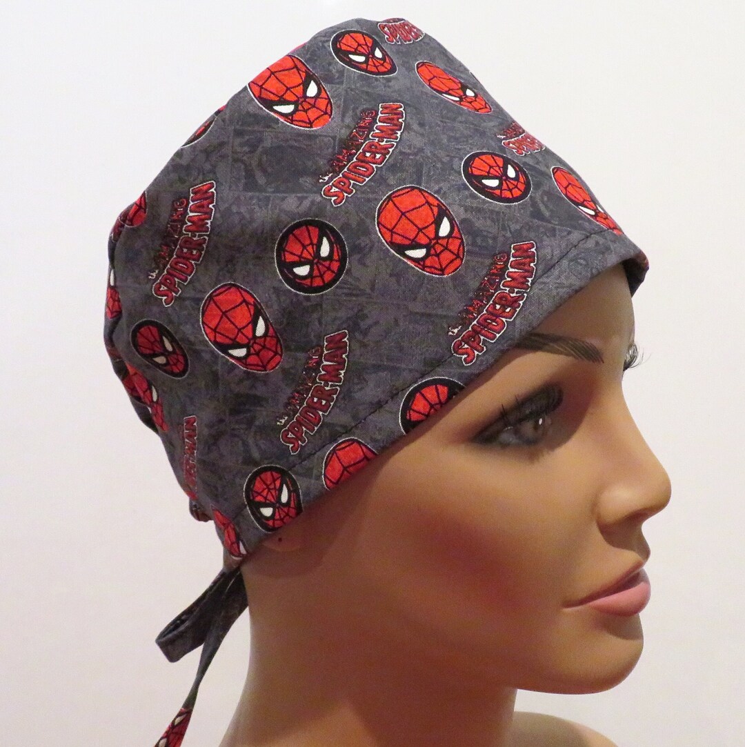 Spider Design Skull Hats, Tieback Hats, Spider  Design Hats, Unisex
