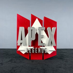 Apex Legends-logobordfiguur – Premium 3D-geprint gamedecor voor Battle Royale-fans