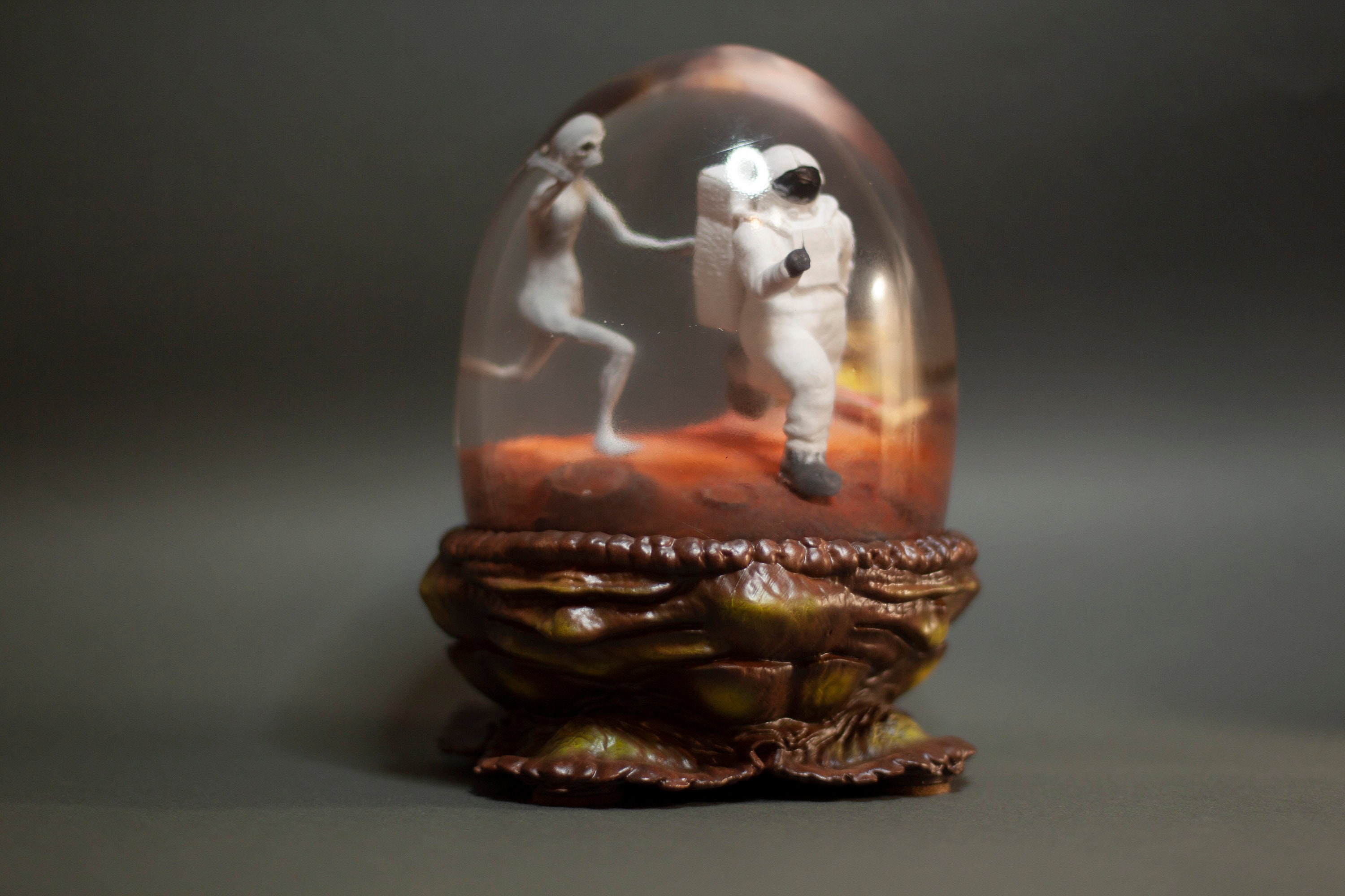 Alien Diorama dancing in the Moonlight - Etsy